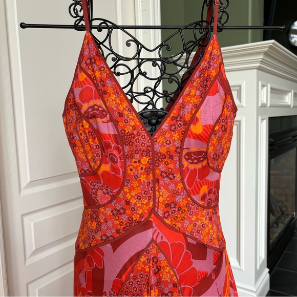 Beautiful multicolored, bohemian sundress size US small with adjustable straps. - Picture 3 of 11